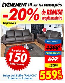 Achat Discount - Maison Canapés 