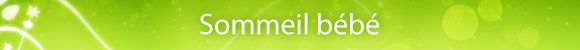 Sommeil b�b�