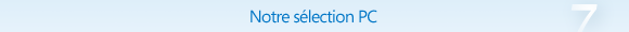 Notre selection PC