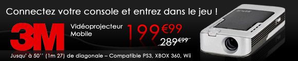 CRM Jeu Vid�o - Vid�oprojecteur 3M Pro 110
