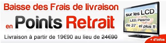 Point retrait - Baisse des frais