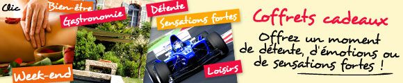 Coffrets cadeaux bandeau clic