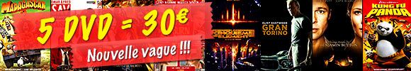 5dvd=30€ (nouvelle vague) - têtière
