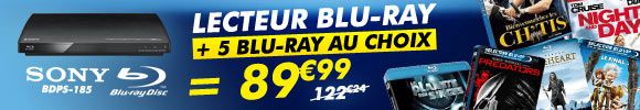 Lecteur blu ray + 5 br 89.99