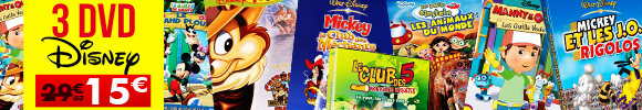 3 DVD Disney = 15€