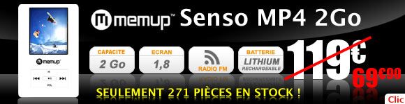 Memup Senso MP4 2 Go