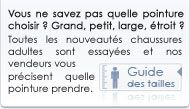guide pointure