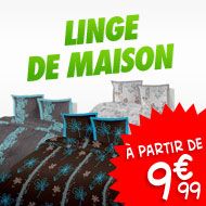 Achat discount - linge de maison 