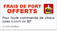 chaussure frais de port offert