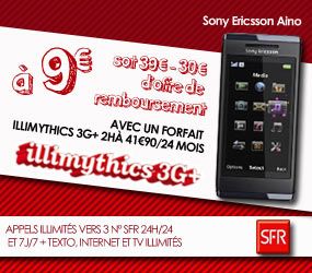 Sony Ericsson Aino avec Illimythics