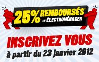 op 25% electro - Inscription